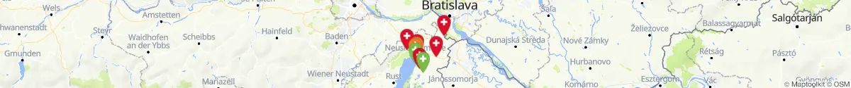 Kartenansicht für Apotheken-Notdienste in der Nähe von Pama (Neusiedl am See, Burgenland)